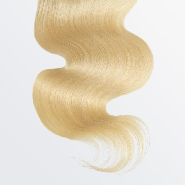 BraidsQueen 12-20 Inch 4" x 4" Body Wavy Free Parted 12A #613 Lace Closure