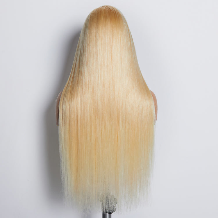 BraidsQueen 16-30 Inch Pre-Plucked 13"x4" #613 Straight Lace Frontal Wig 150% Density