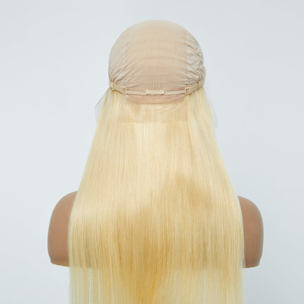 BraidsQueen 16-30 Inch Pre-Plucked 13"x4" #613 Straight Lace Frontal Wig 150% Density