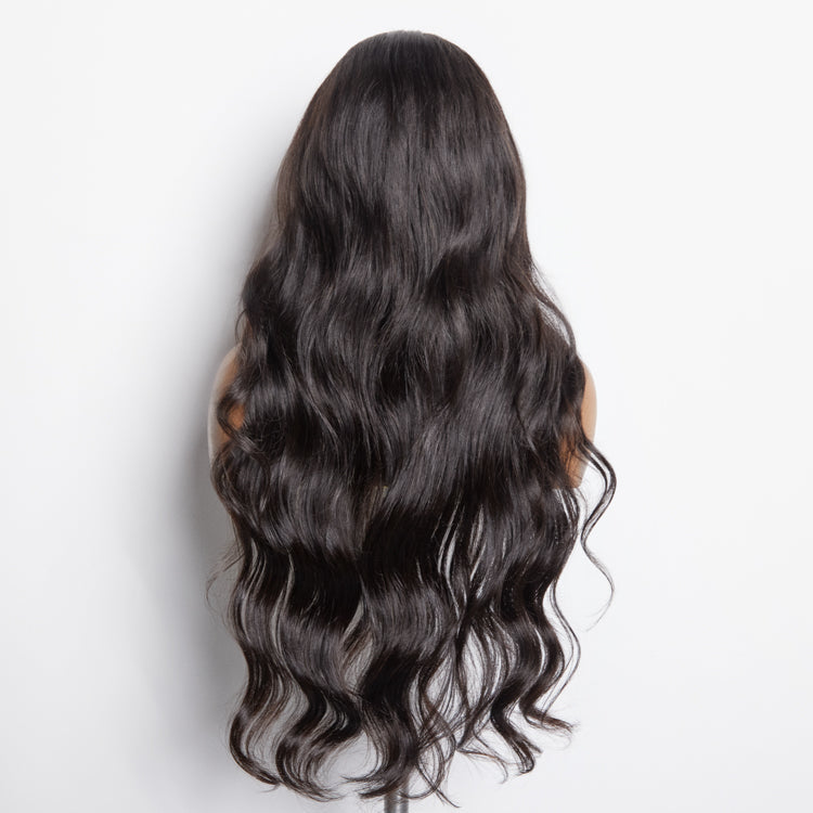 BraidsQueen 13x6 Glueless 3D Cap Pre-bleached Body Wave Transparent Lace Front Wig 150% Density