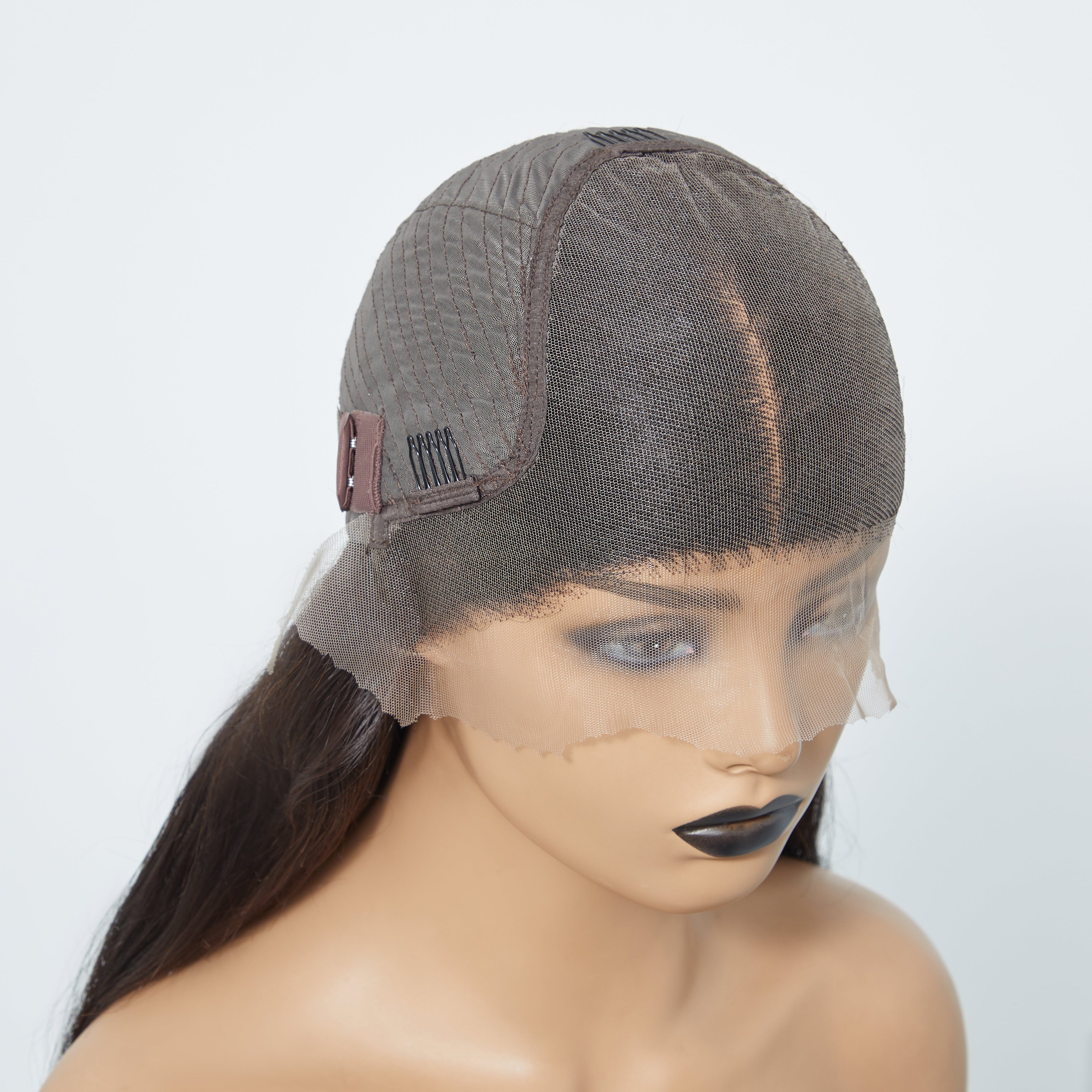 BraidsQueen 13x6 Glueless 3D Cap Pre-bleached Body Wave Transparent Lace Front Wig 150% Density