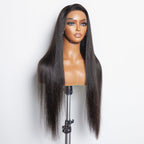 BraidsQueen 13x6 Glueless 3D Cap Pre-bleached Straight Transparent Lace Front Wig 150% Density