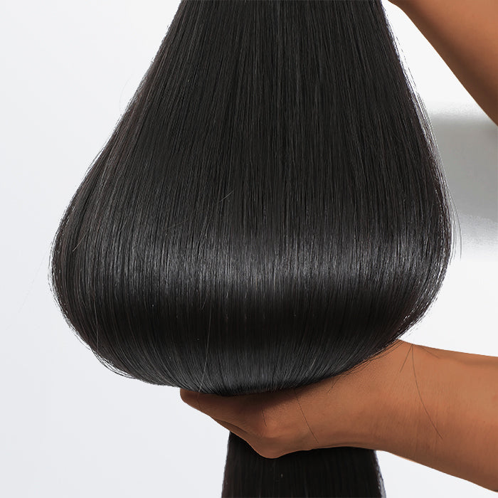 BraidsQueen 18-30 Inches Raw Vietnam Hair Bundles Straight #1B Natural Black