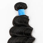 BraidsQueen 14-26 Inch Ocean Wavy Virgin Brazilian Hair #1B Natural Black