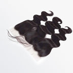 BraidsQueen 14-20 Inch 13" x 6" HD Body Wavy Free Parted Frontal #1B Natural Black