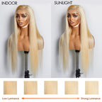 BraidsQueen 16-30 Inch Pre-Plucked 13"x4" #613 Straight Lace Frontal Wig 150% Density