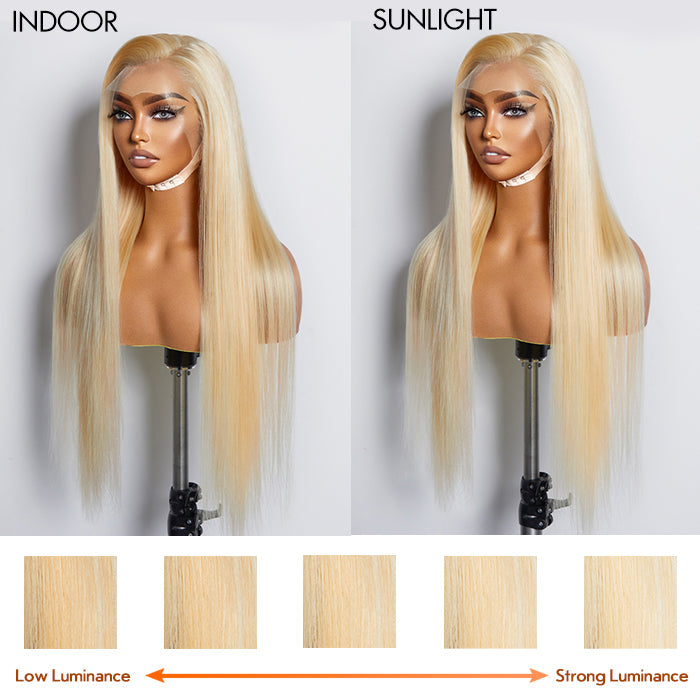BraidsQueen 16-30 Inch Pre-Plucked 13"x4" #613 Straight Lace Frontal Wig 150% Density