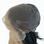 BraidsQueen 13x6 Glueless 3D Cap Pre-bleached Deep Curly Transparent Lace Front Wig 150% Density