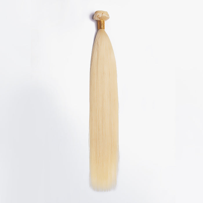 BraidsQueen 12-30 Inch 12A #613 Lightest Blonde Straight Colored Remy Hair