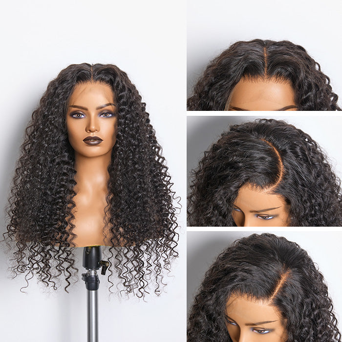 BraidsQueen 180% Density HD 13x4 Full Frontal Lace Wig Deep Curly