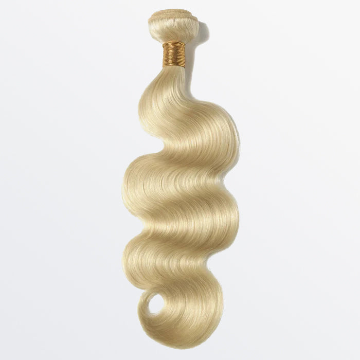 BraidsQueen 12-30 Inch 12A #613 Lightest Blonde Body Wavy Colored Remy Hair