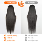BraidsQueen 200% Density HD 13x6 Full Frontal Lace Wig Straight