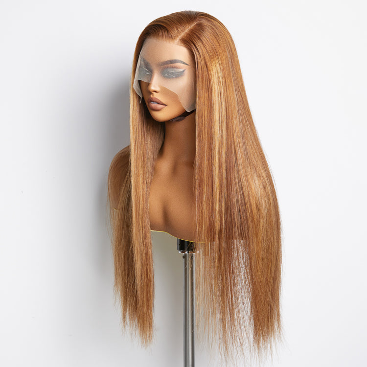 BraidsQueen 18-24 Inch Pre-Plucked 13"x4" Lace Front Straight Wig Free Part 150% Density-100% Human Hair