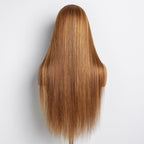 BraidsQueen 18-24 Inch Pre-Plucked 13"x4" Lace Front Straight Wig Free Part 150% Density-100% Human Hair