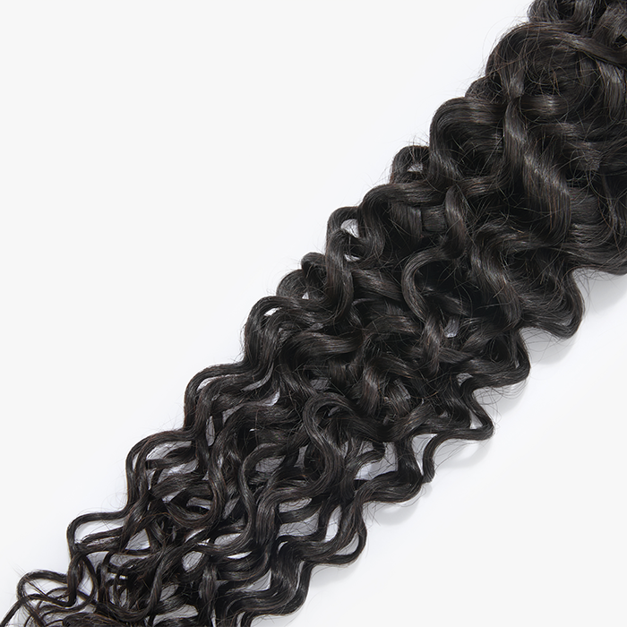 BraidsQueen 18-26 Inches Raw Vietnam Hair Bundles Burmese Curly #1B Natural Black