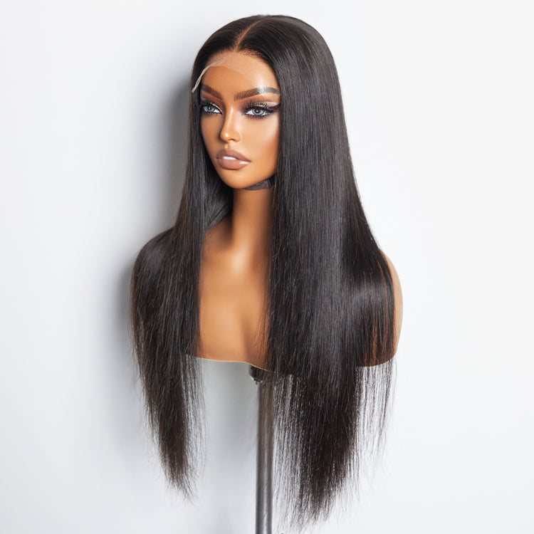 BraidsQueen 5x5 HD Glueless Lace Closure Wig Straight 180% Density