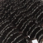 BraidsQueen 10-30 Inch Deep Curly Virgin Brazilian Hair #1B Natural Black