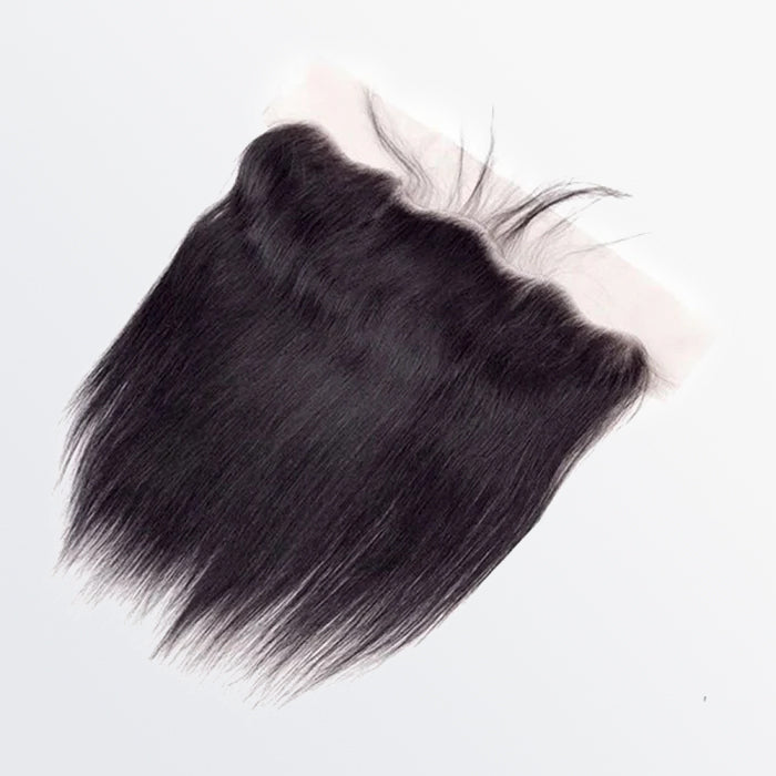 BraidsQueen 14-20 Inch 13" x 4" HD Straight Free Parted Frontal #1B Natural Black