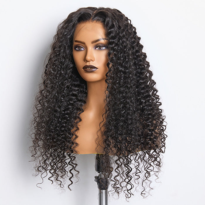 BraidsQueen 180% Density HD 13x4 Full Frontal Lace Wig Deep Curly