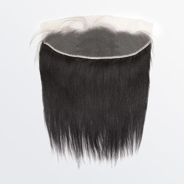 BraidsQueen 14-20 Inch 13" x 4" HD Straight Free Parted Frontal #1B Natural Black