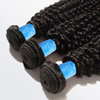 BraidsQueen 10-30 Inch Kinky Curly Virgin Brazilian Hair #1B Natural Black