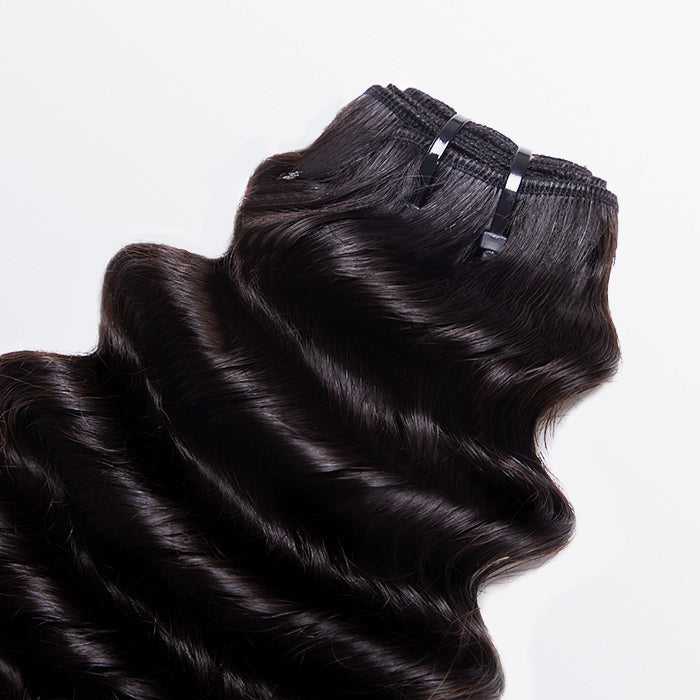 BraidsQueen 18-30 Inches Raw Vietnam Hair Bundles Deep Wavy #1B Natural Black