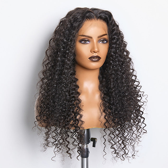 BraidsQueen 180% Density HD 13x4 Full Frontal Lace Wig Deep Curly