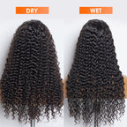 BraidsQueen 13x6 Glueless 3D Cap Pre-bleached Deep Curly Transparent Lace Front Wig 150% Density