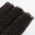 BraidsQueen 10-30 Inch Kinky Curly Virgin Brazilian Hair #1B Natural Black