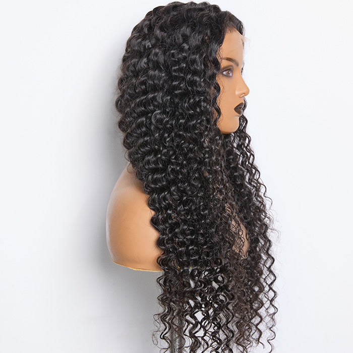 BraidsQueen 180% Density HD 13x4 Full Frontal Lace Wig Deep Wave