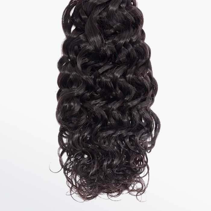 BraidsQueen 10-30 Inch Water Wave Virgin Brazilian Hair #1B Natural Black