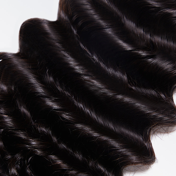 BraidsQueen 18-30 Inches Raw Vietnam Hair Bundles Deep Wavy #1B Natural Black