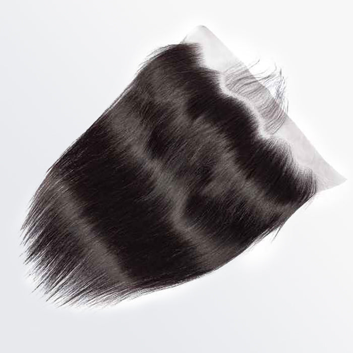 BraidsQueen 14-20 Inch 13" x 6" HD Straight Free Parted Frontal #1B Natural Black