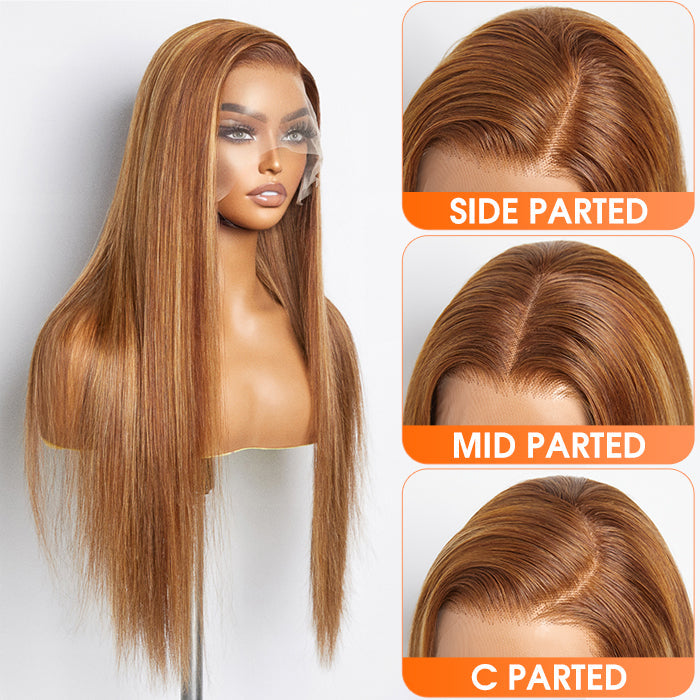 BraidsQueen 18-24 Inch Pre-Plucked 13"x4" Lace Front Straight Wig Free Part 150% Density-100% Human Hair