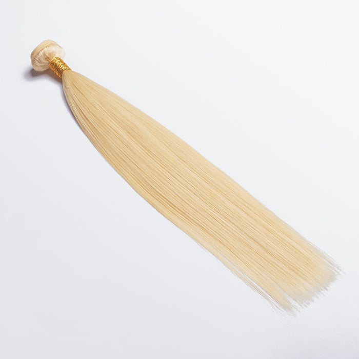 BraidsQueen 12-30 Inch 12A #613 Lightest Blonde Straight Colored Remy Hair