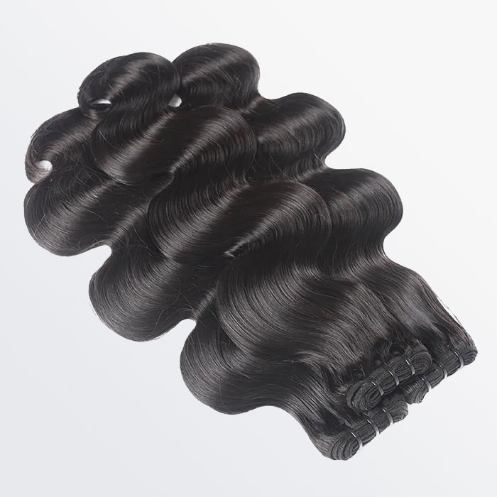 BraidsQueen 18-30 Inches Raw Vietnam Hair Bundles Body Wavy #1B Natural Black