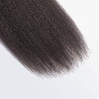 BraidsQueen 10-30 Inch Kinky Straight Virgin Brazilian Hair #1B Natural Black