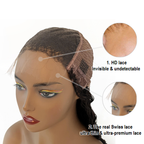 BraidsQueen 5x5 HD Glueless Lace Closure Wig Straight 180% Density