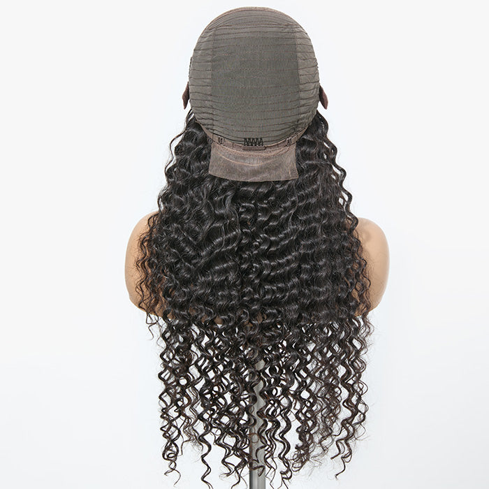 BraidsQueen 180% Density HD 13x4 Full Frontal Lace Wig Deep Wave