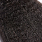 BraidsQueen 10-30 Inch Kinky Straight Virgin Brazilian Hair #1B Natural Black