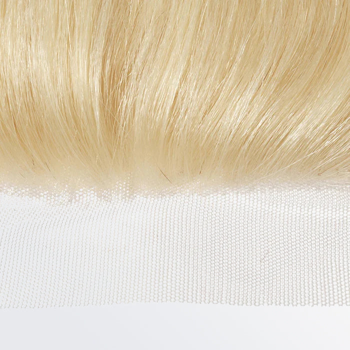 BraidsQueen 12-20 Inch 4" x 4" Straight Free Parted 12A #613 Lace Closure