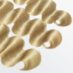 BraidsQueen 12-30 Inch 12A #613 Lightest Blonde Body Wavy Colored Remy Hair