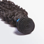 BraidsQueen 10-30 Inch Deep Wavy Virgin Brazilian Hair #1B Natural Black
