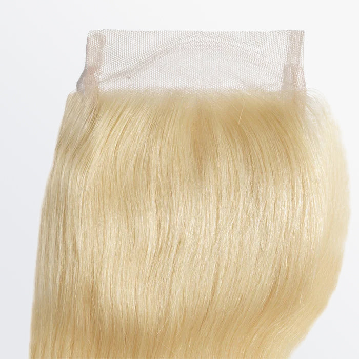 BraidsQueen 12-20 Inch 4" x 4" Body Wavy Free Parted 12A #613 Lace Closure