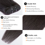 BraidsQueen 18-30 Inches Raw Vietnam Hair Bundles Straight #1B Natural Black