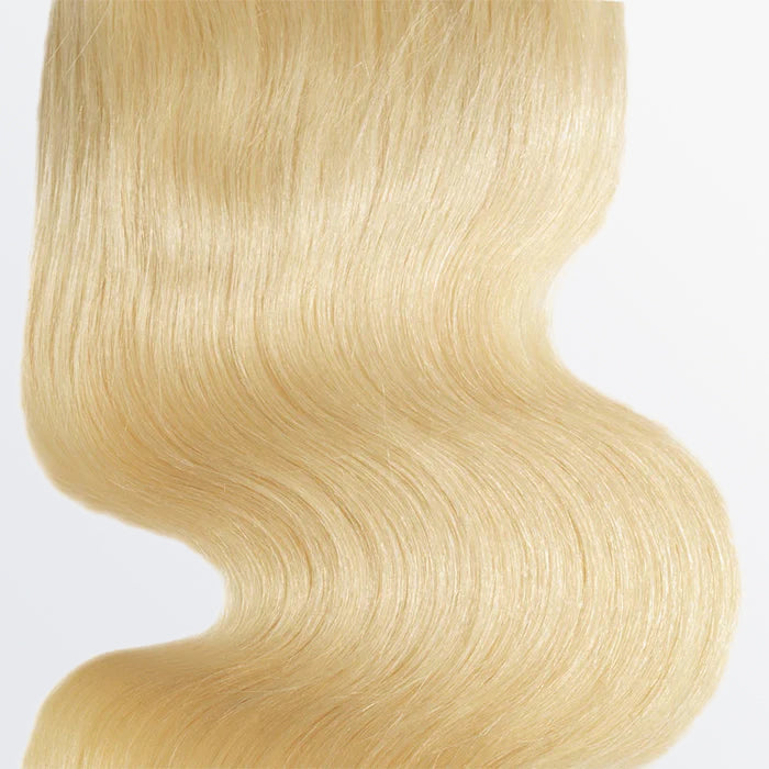 BraidsQueen 12-20 Inch 4" x 4" Body Wavy Free Parted 12A #613 Lace Closure