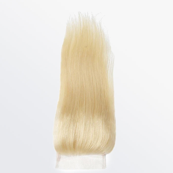 BraidsQueen 12-20 Inch 4" x 4" Straight Free Parted 12A #613 Lace Closure