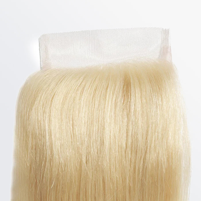BraidsQueen 12-20 Inch 4" x 4" Straight Free Parted 12A #613 Lace Closure